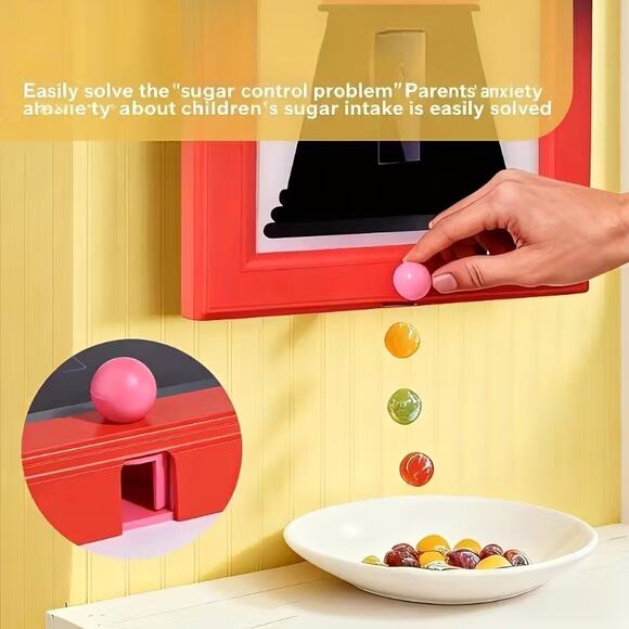 Picture Photo Frame Fun Cute Candy Machine Dispenser Pink - Picture 2 of 5